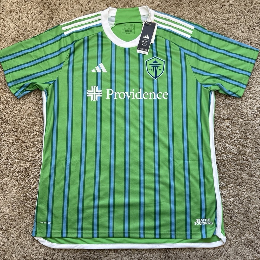 Adidas Seattle Sounders FC 2024/2025 Home Jersey NWT Men's XL Anniversary Kit